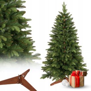 CHOINKA SZTUCZNA ŚWIĄTECZNA 220 cm ŚWIERK WŁOSKI GĘSTA JAK ŻYWA PREMIUM